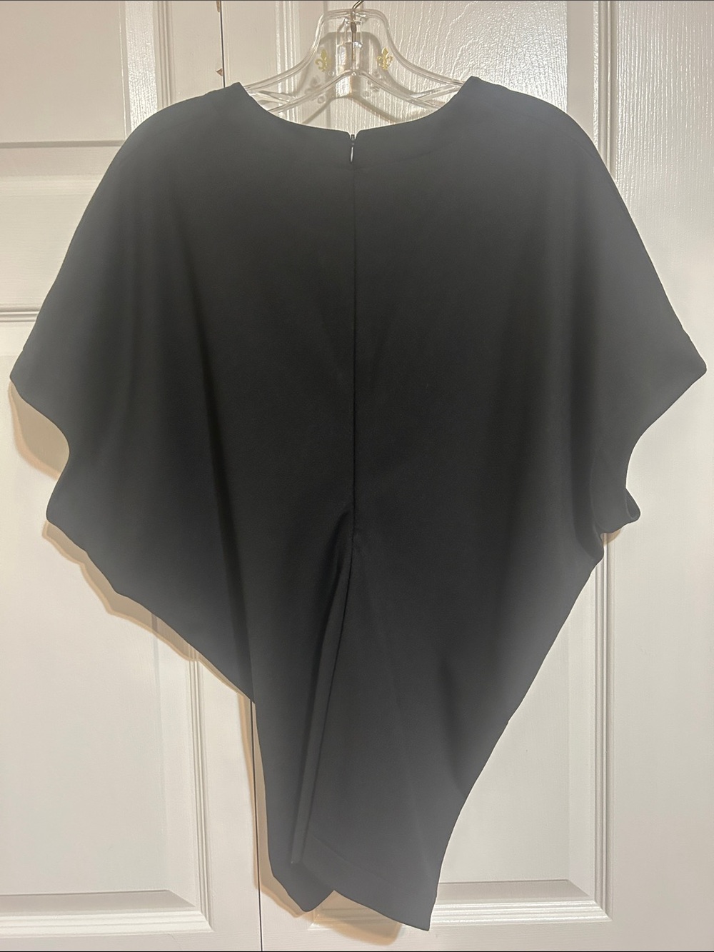 COS Black Draped Short-Sleeve Tunic Top - Picture 5 of 5